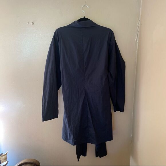 L’Academie Lindsi Lane The Draya Mini Dress Black cotton sash tie shirt Revolve - Picture 8 of 11